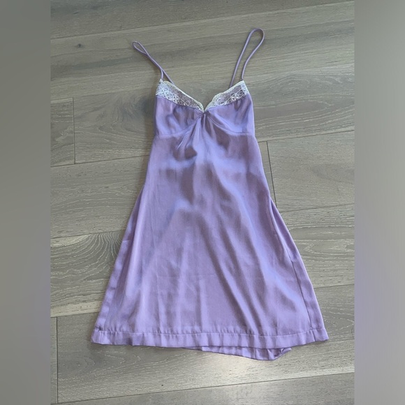 NWT Lavender Free People Intimately SLIP DRESS sz medium M - Picture 2 of 8